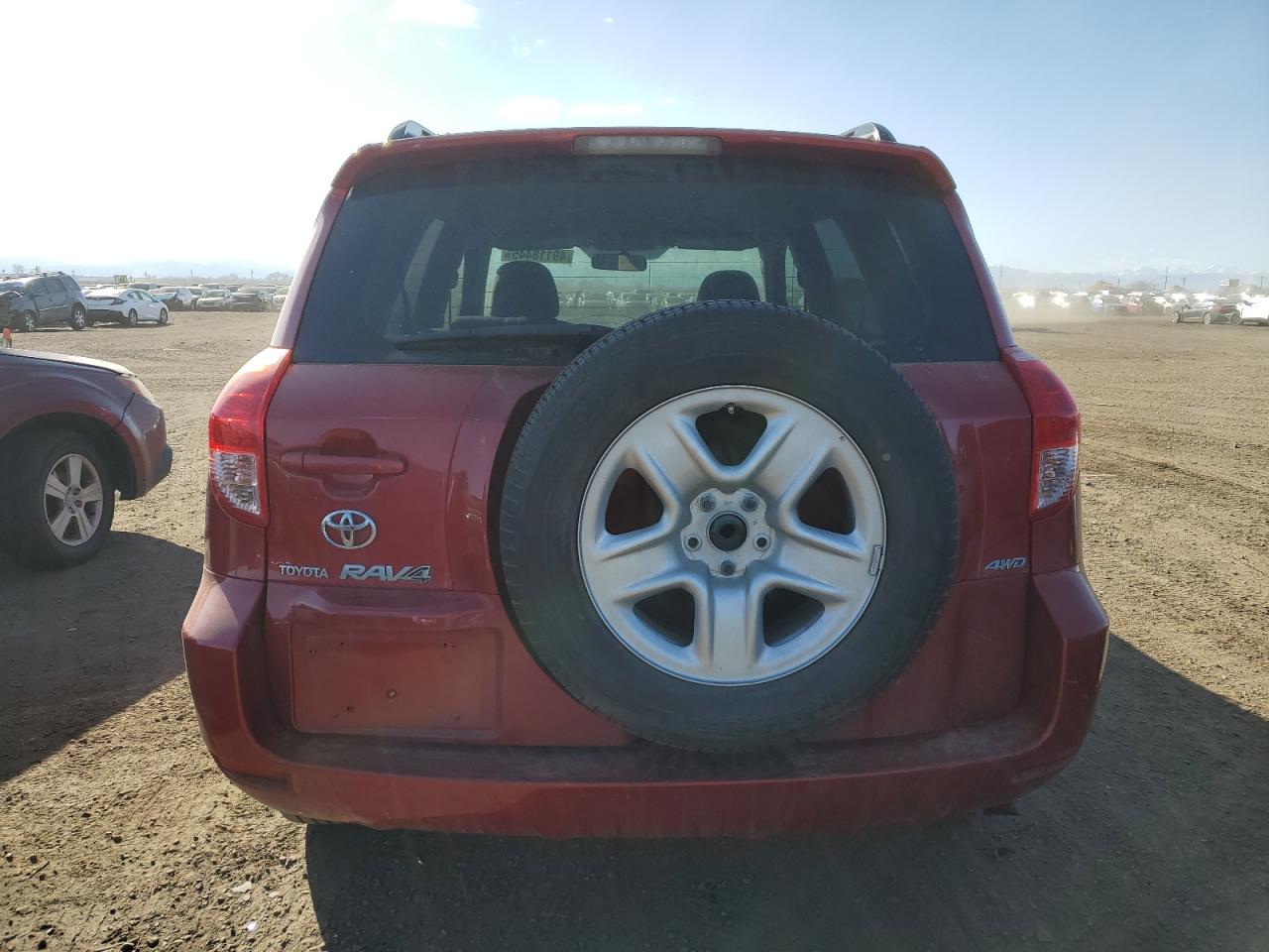 2007 Toyota RAV 4 VIN JTMBD33V576026123 Copart auction photo, side / front end damage thumbnail 6