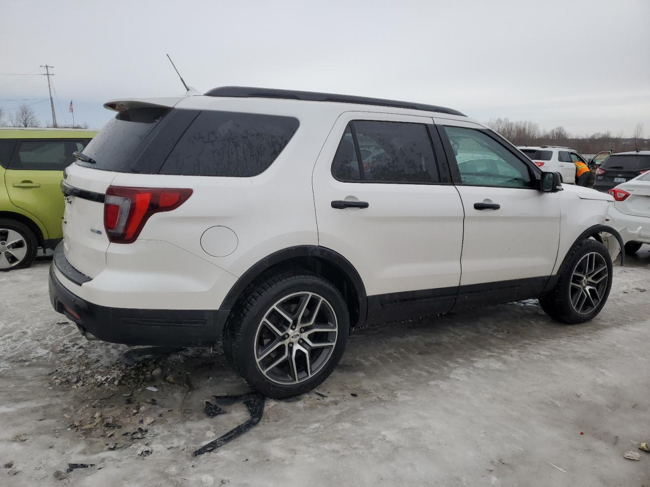 2018 Ford Explorer VIN 1FM5K8GT7JGC68739 Copart auction photo, front end damage thumbnail 3