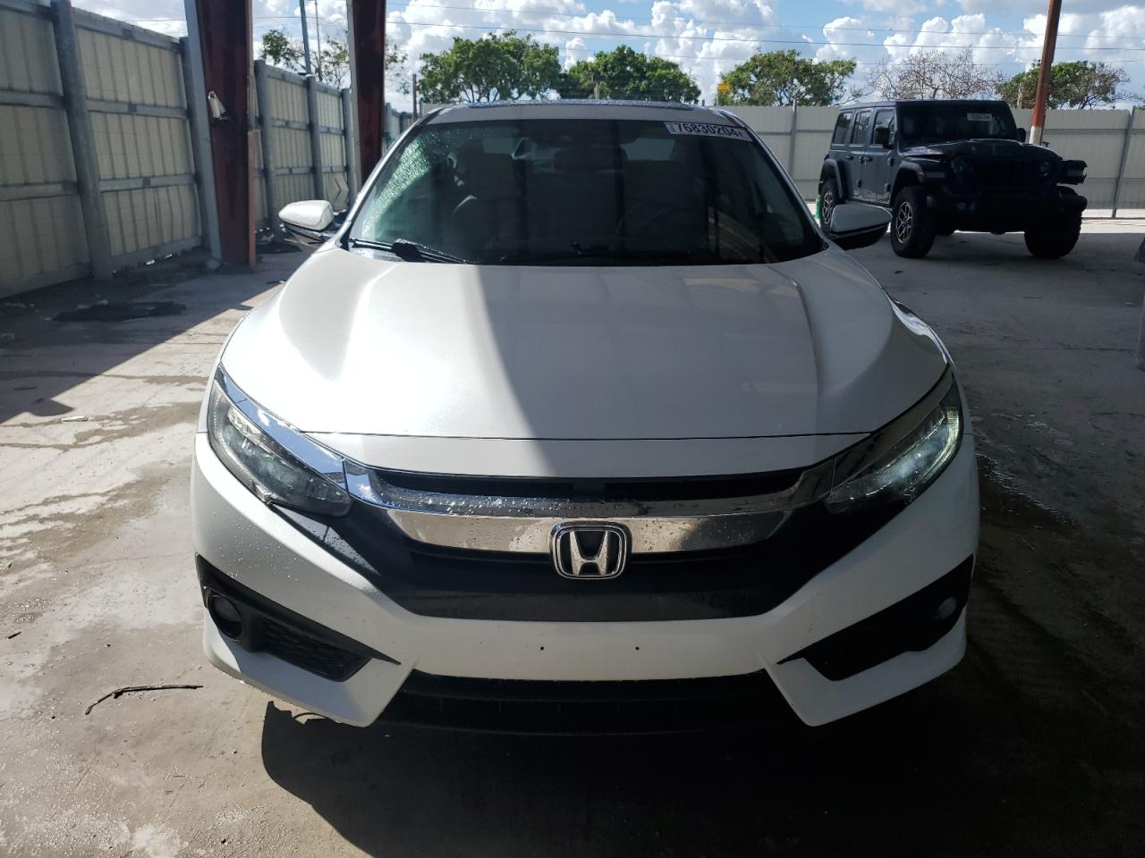 2016 Honda Civic VIN 19XFC1F90GE000739 Copart auction photo, side damage thumbnail 5