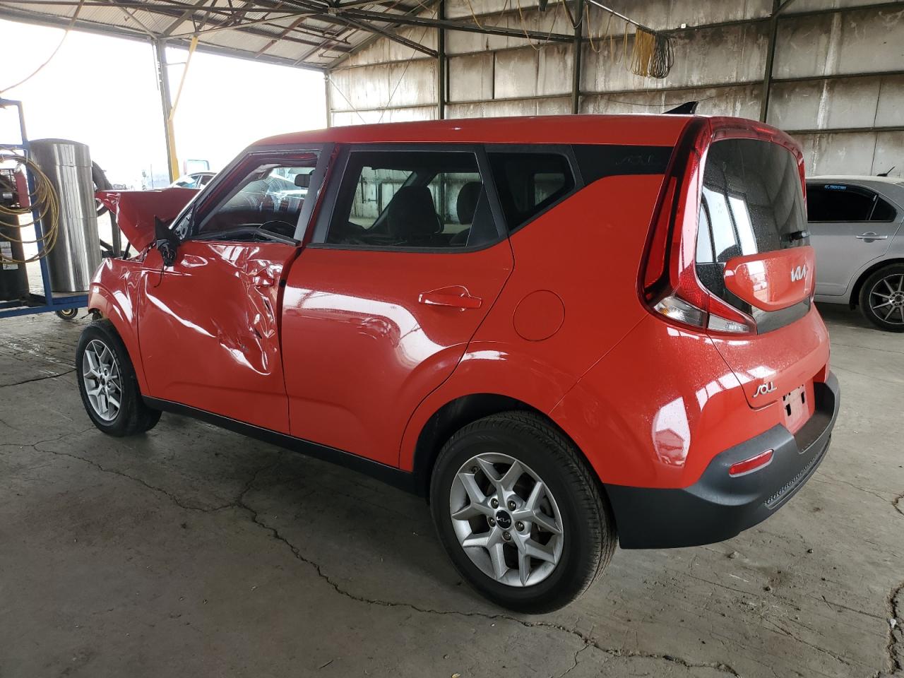 2022 KIA Soul VIN KNDJ23AU2N7159196 Copart auction photo, front end / side damage thumbnail 2
