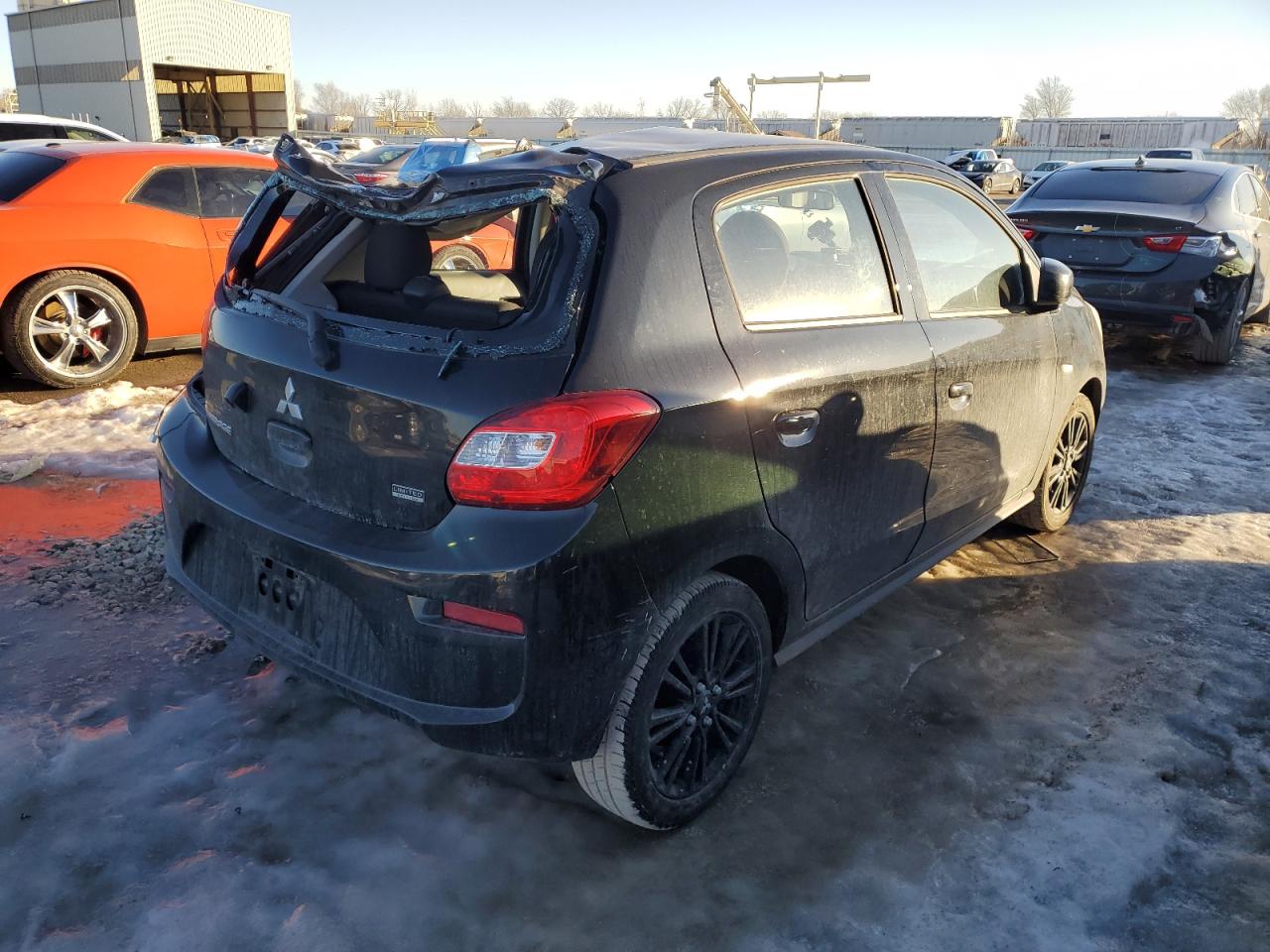 2020 Mitsubishi Mirage VIN ML32A5HJ4LH004920 Copart auction photo, top/roof / rear end damage thumbnail 3