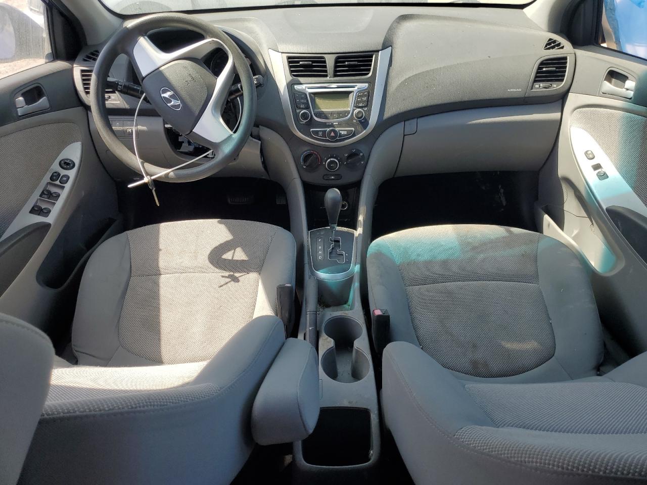 2013 Hyundai Accent VIN KMHCT4AE8DU363100 Copart auction photo, vandalism damage thumbnail 8