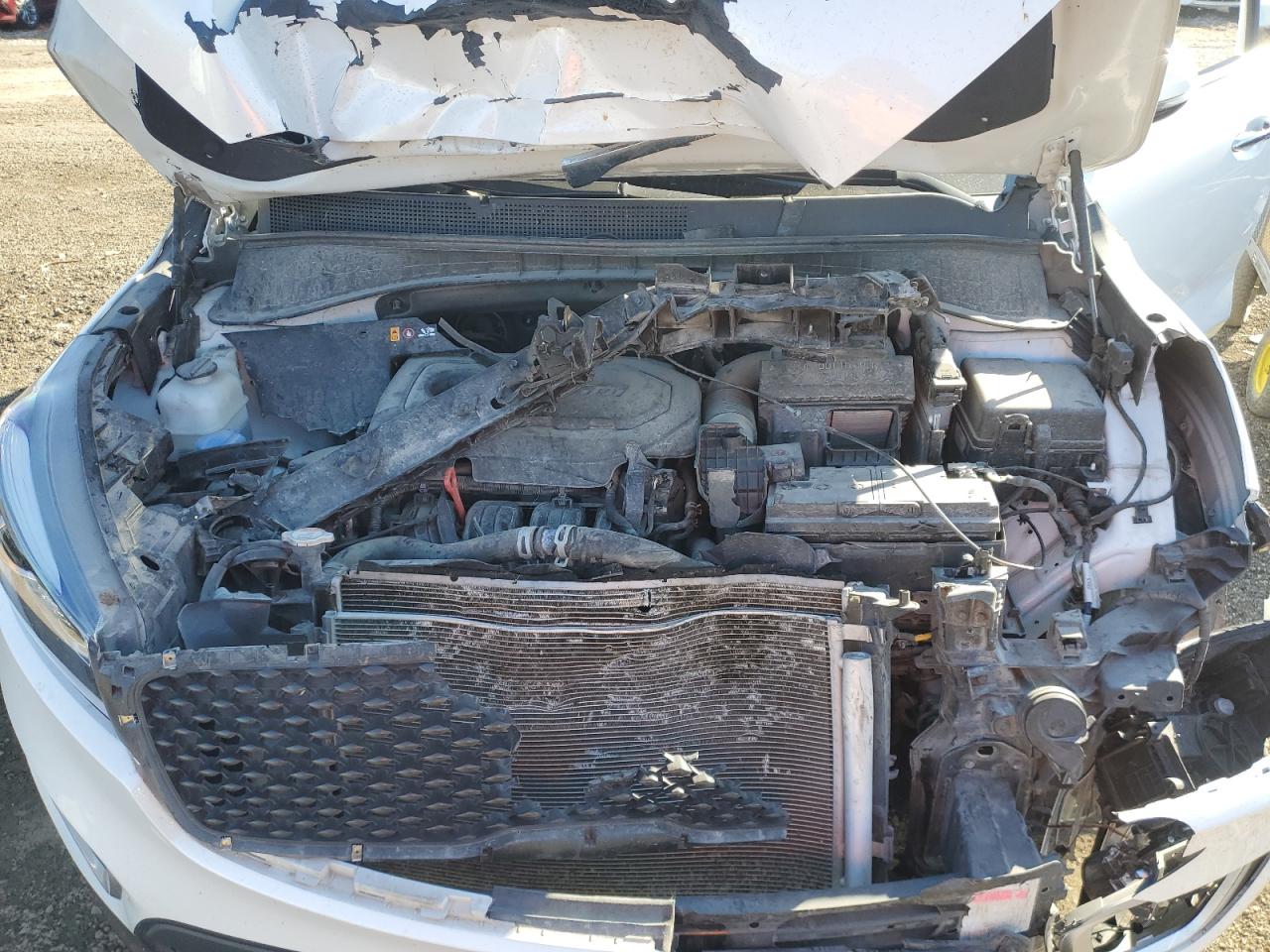 2018 KIA Sorento VIN 5XYPGDA35JG410914 Copart auction photo, front end damage thumbnail 12