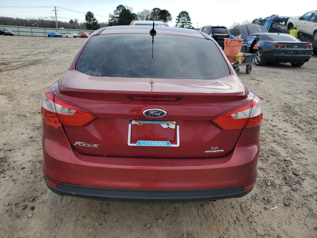 2014 Ford Focus VIN 1FADP3F28EL313963 Copart auction photo, front end / minor dent/scratches damage thumbnail 6