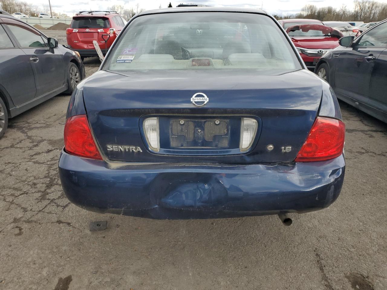 2006 Nissan Sentra VIN 3N1CB51D66L559007 Copart auction photo, rear end damage thumbnail 6