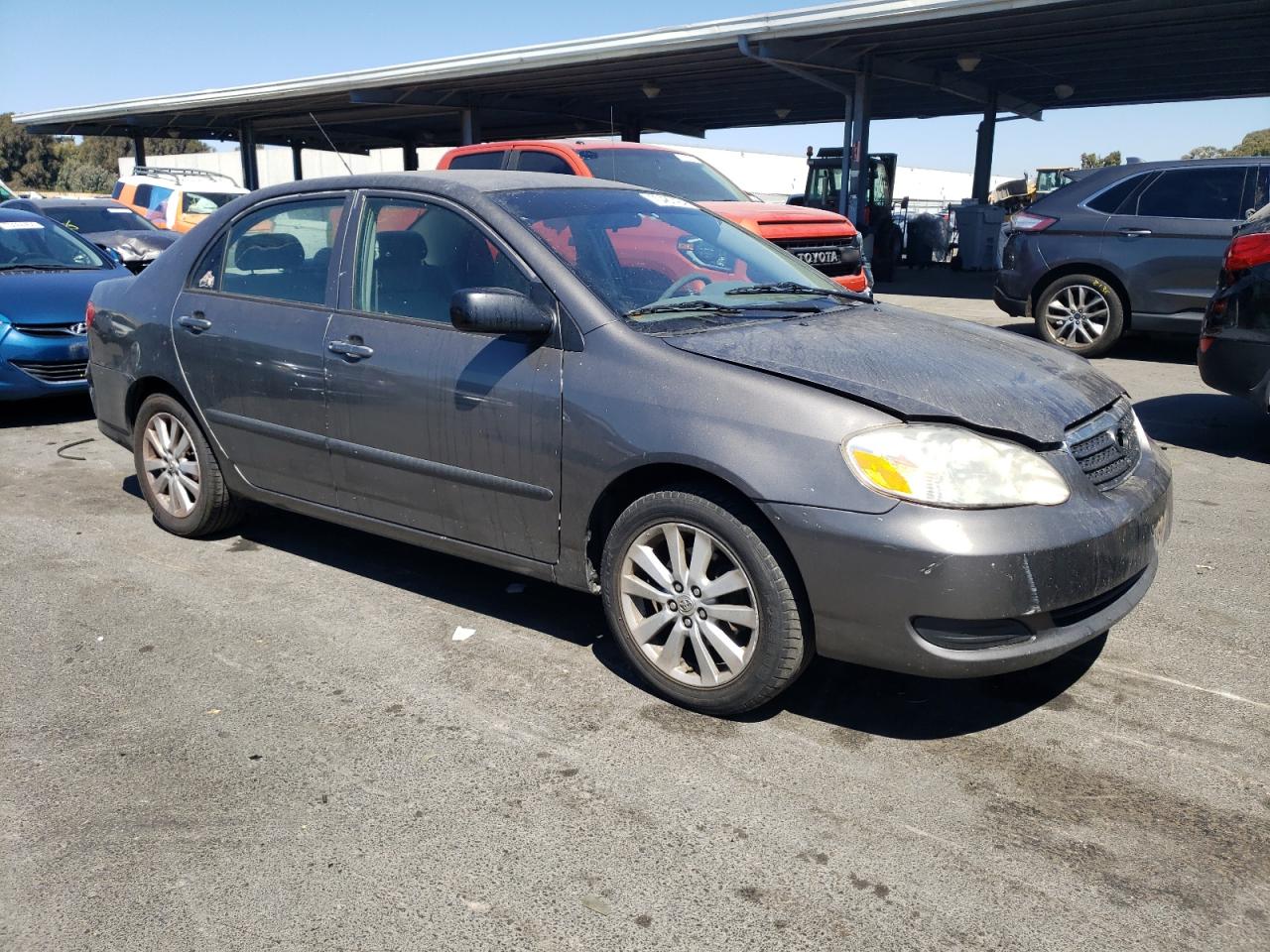2007 Toyota Corolla VIN 1NXBR32E37Z886290 Copart auction photo, vandalism damage thumbnail 4