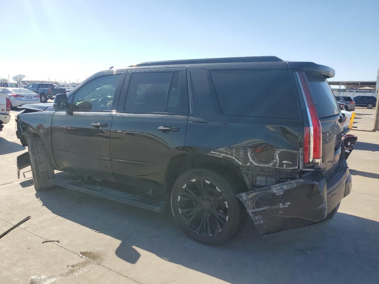 2016 Cadillac Escalade VIN 1GYS4DKJ7GR161794 Copart auction photo, front end / rear end damage thumbnail 2