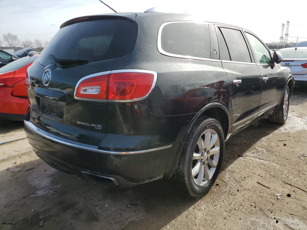 2015 Buick Enclave VIN 5GAKVCKD0FJ298033 Copart auction photo, front end / side damage thumbnail 3