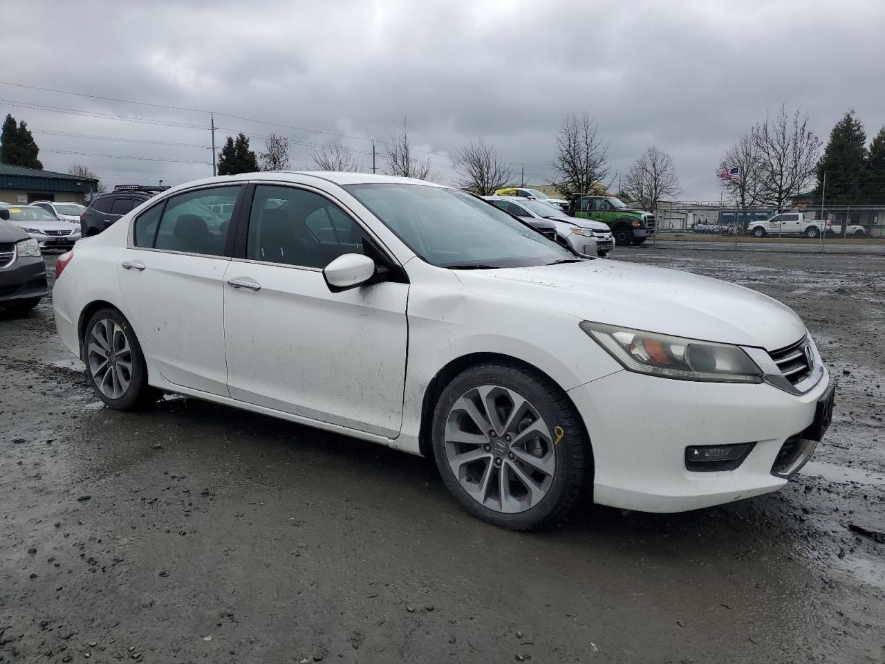 2014 Honda Accord VIN 1HGCR2F59EA093170 Copart auction photo, all over damage thumbnail 4