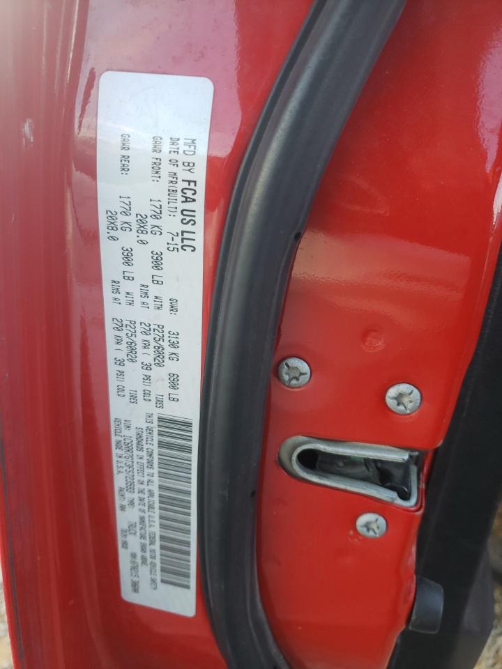2015 RAM 1500 VIN 1C6RR7GT3FS723593 Copart auction photo, front end damage thumbnail 12