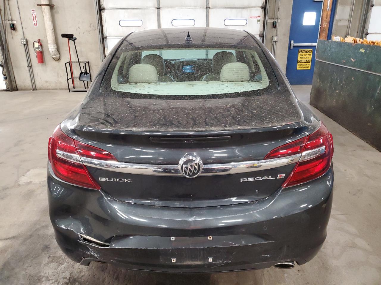 2014 Buick Regal VIN 2G4GN5EXXE9225554 Copart auction photo, rear end / front end damage thumbnail 6