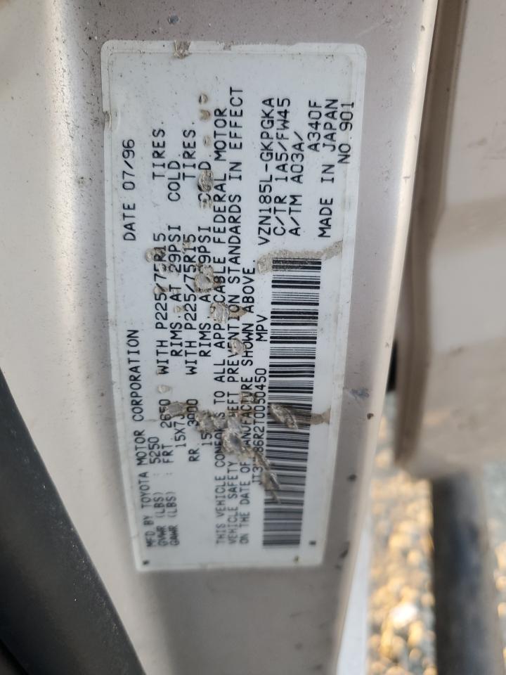 1996 Toyota 4Runner VIN JT3HN86R2T0050450 Copart auction photo, rollover damage thumbnail 13