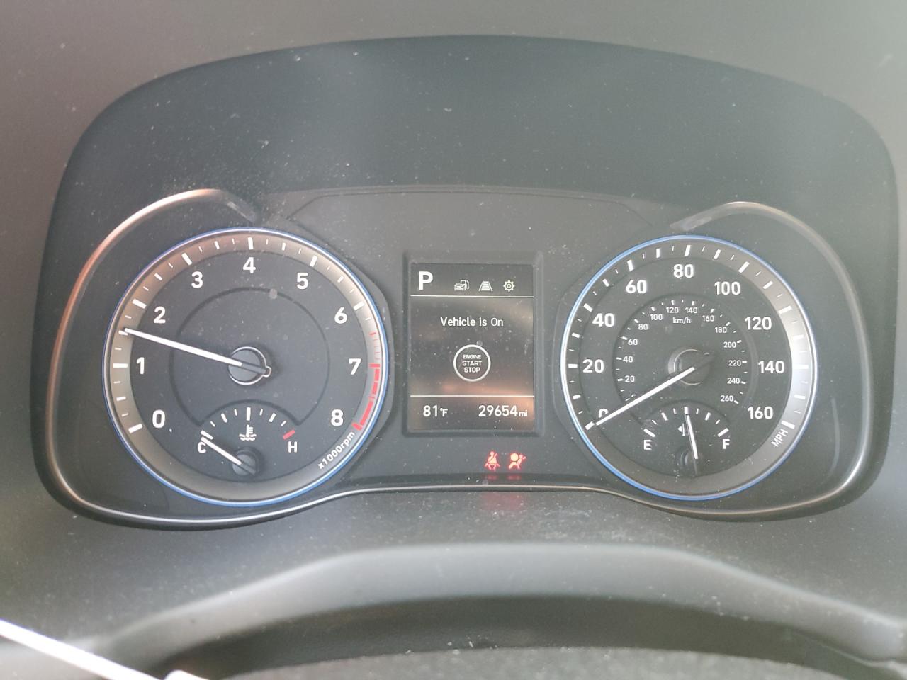 2020 Hyundai Kona VIN KM8K22AA6LU576884 Copart auction photo, front end damage thumbnail 9
