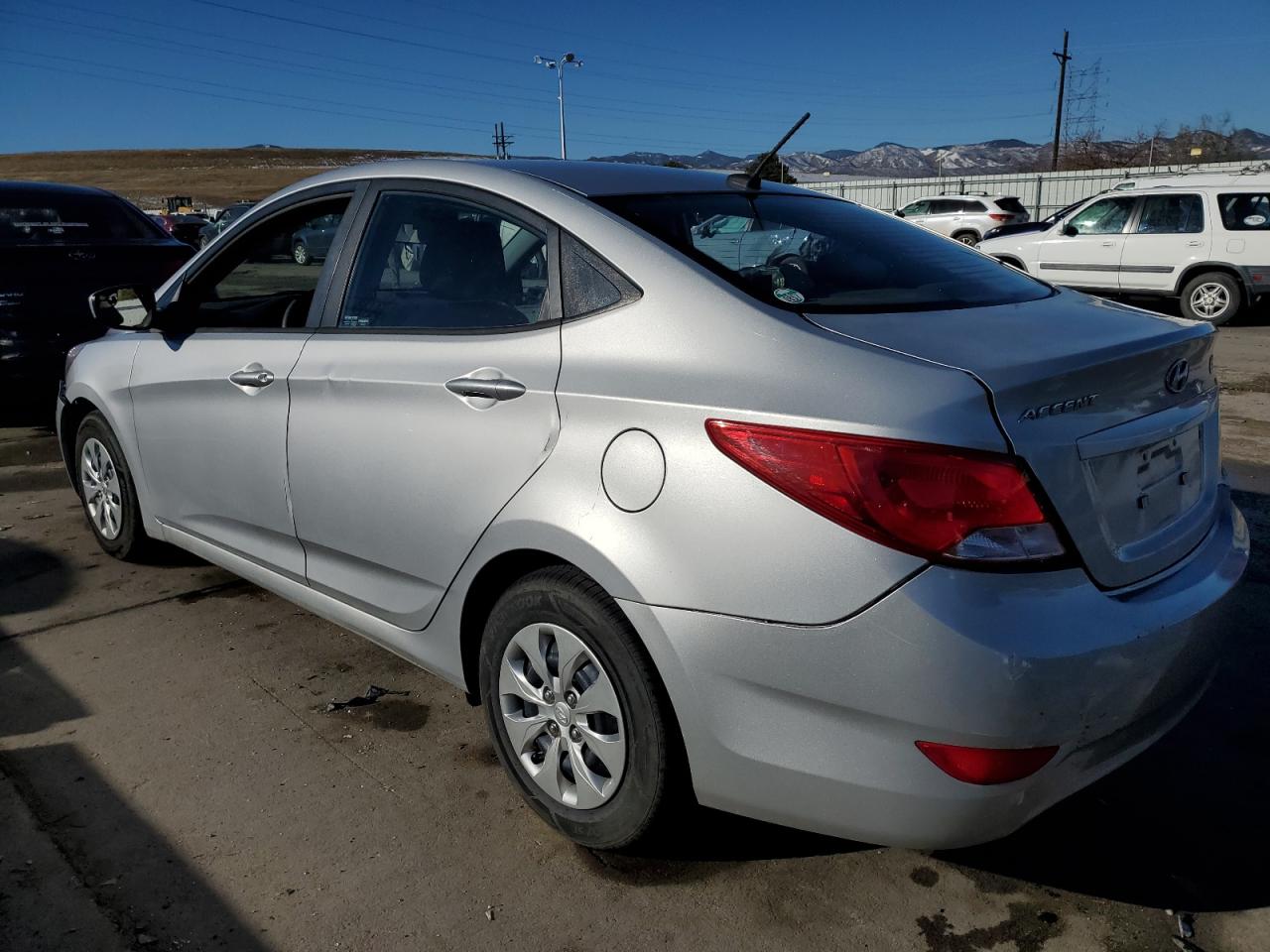 2015 Hyundai Accent VIN KMHCT4AE9FU886810 Copart auction photo, vandalism / front end damage thumbnail 2