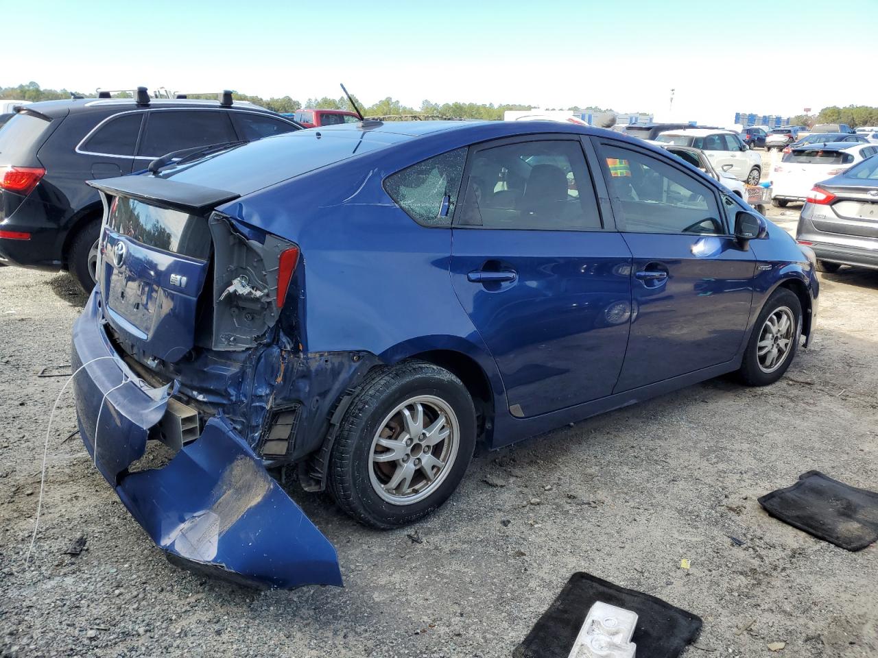 2011 Toyota Prius VIN JTDKN3DU2B0281973 Copart auction photo, all over damage thumbnail 3