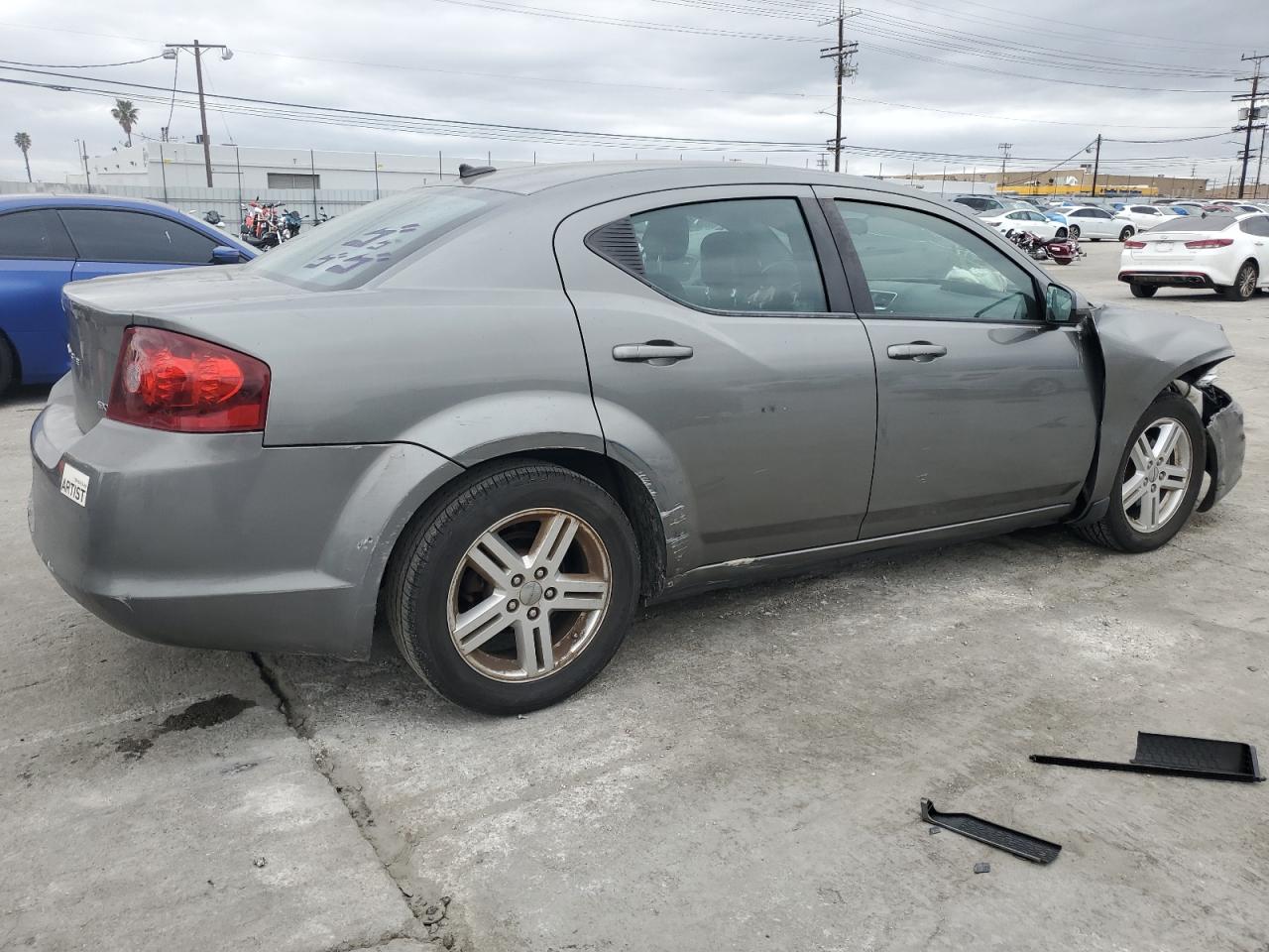 2012 Dodge Avenger VIN 1C3CDZCBXCN280413 Copart auction photo, all over damage thumbnail 3
