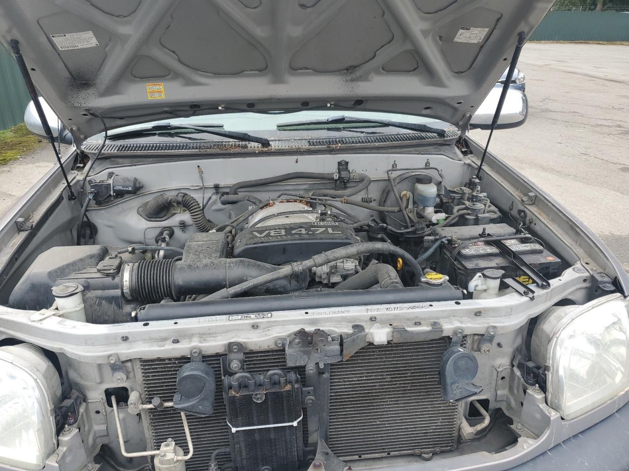 2002 Toyota Tundra VIN 5TBBT44102S266315 Copart auction photo, rear end / side damage thumbnail 11