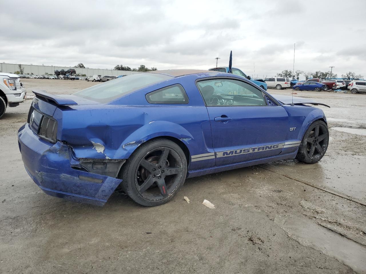 2005 Ford Mustang VIN 1ZVFT82H955259273 Copart auction photo, front end / rear end damage thumbnail 3