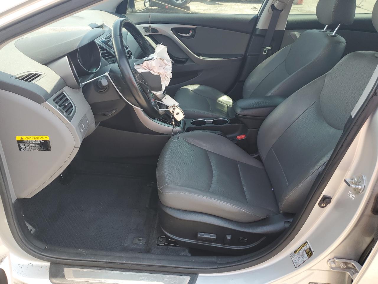 2014 Hyundai Elantra VIN KMHDH4AHXEU069165 Copart auction photo, rollover damage thumbnail 7