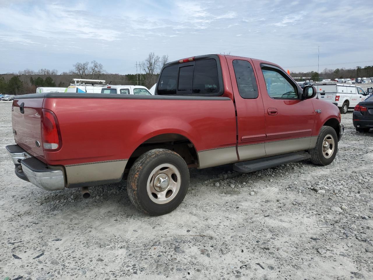 2002 Ford F-150 VIN 1FTRX17242KD69175 Copart auction photo, side / rear end damage thumbnail 3