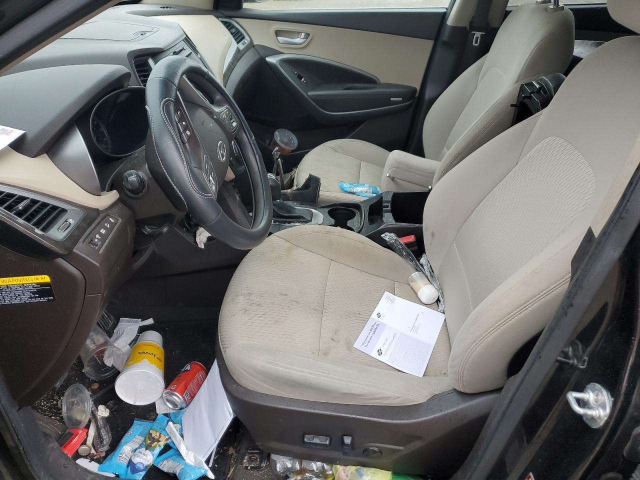 2018 Hyundai Santa Fe VIN 5NMZU3LB6JH067441 Copart auction photo, front end / side damage thumbnail 7