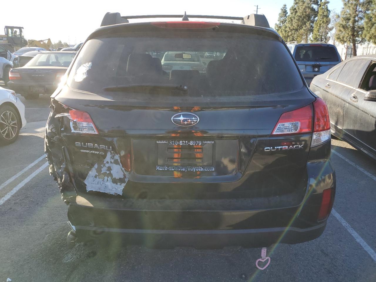 2014 Subaru Outback VIN 4S4BRCCC2E3224152 Copart auction photo, rear end / side damage thumbnail 6