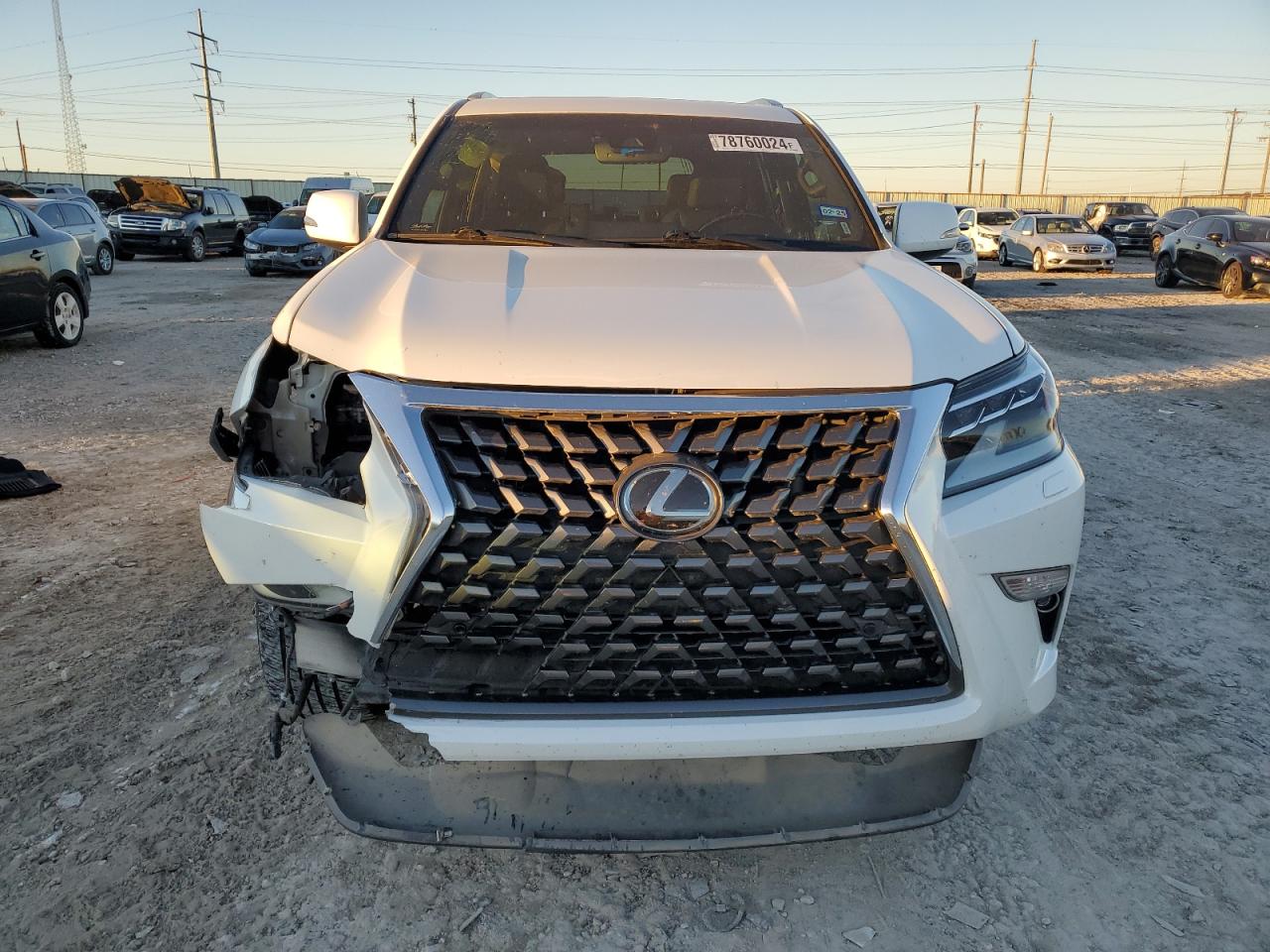2021 Lexus GX VIN JTJAM7BX1M5287026 Copart auction photo, front end / side damage thumbnail 5