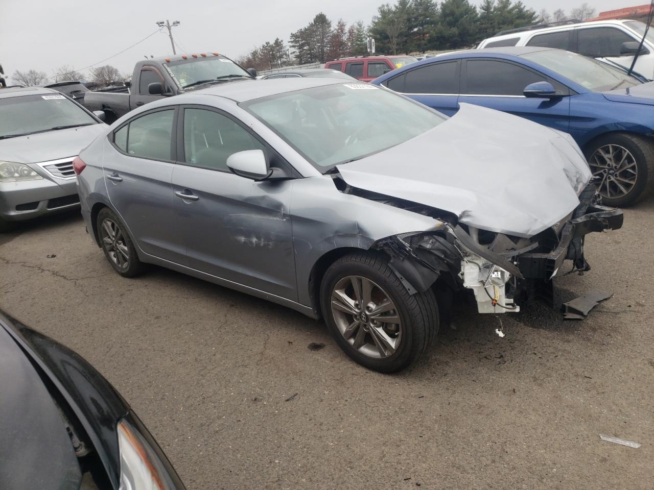 2017 Hyundai Elantra VIN 5NPD84LF9HH019131 Copart auction photo, front end damage thumbnail 4