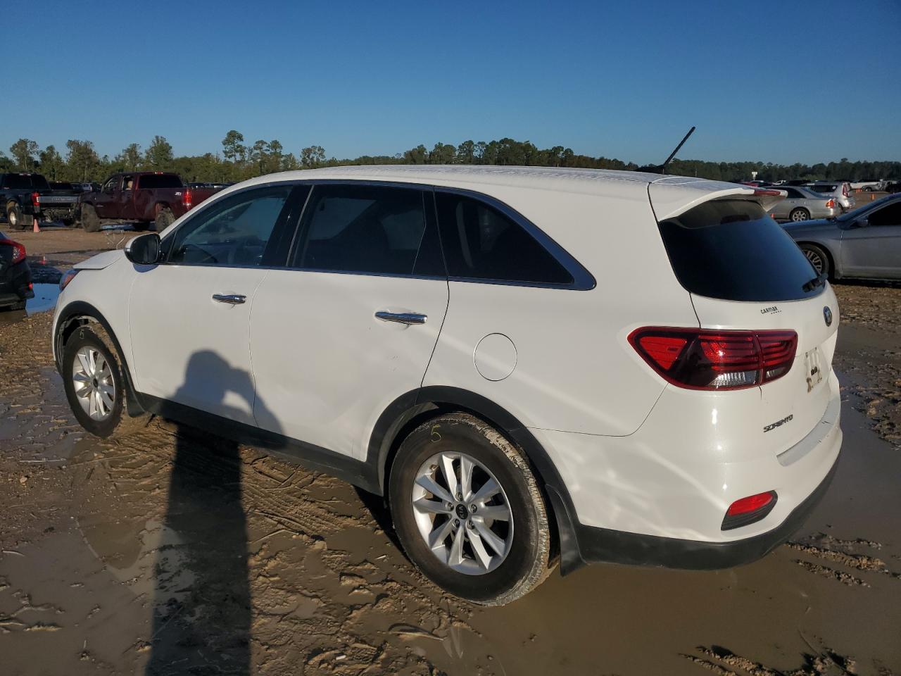 2019 KIA Sorento VIN 5XYPG4A37KG605852 Copart auction photo, side damage thumbnail 2