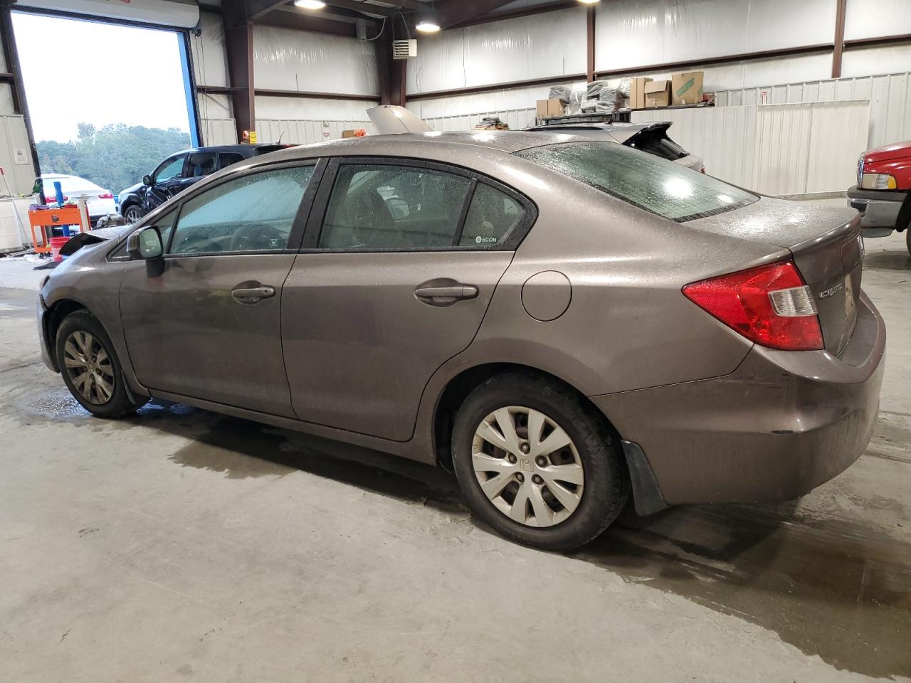 2012 Honda Civic VIN 2HGFB2F52CH581280 Copart auction photo, front end damage thumbnail 2