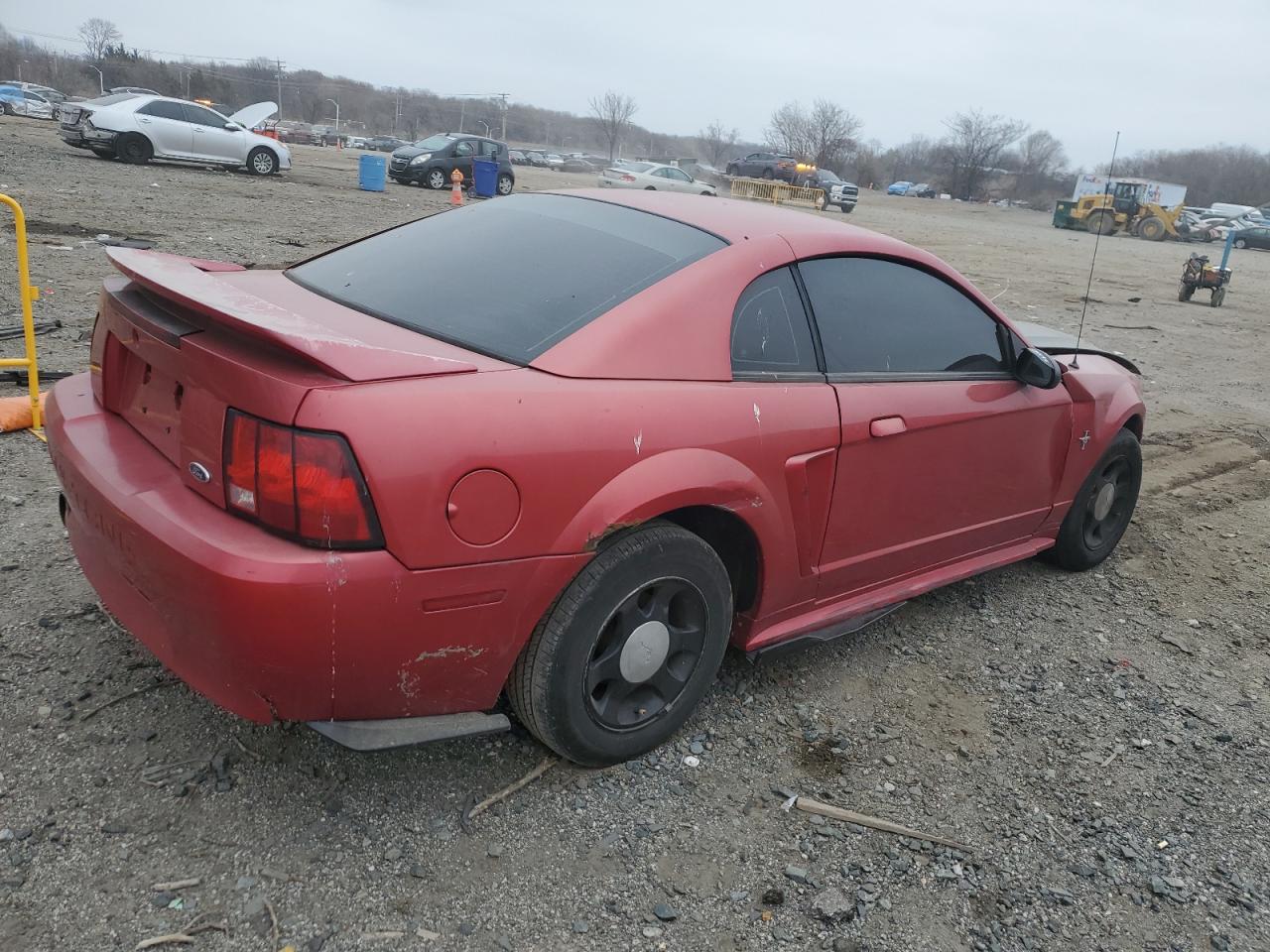 2000 Ford Mustang VIN 1FAFP4048YF244977 Copart auction photo, front end / side damage thumbnail 3