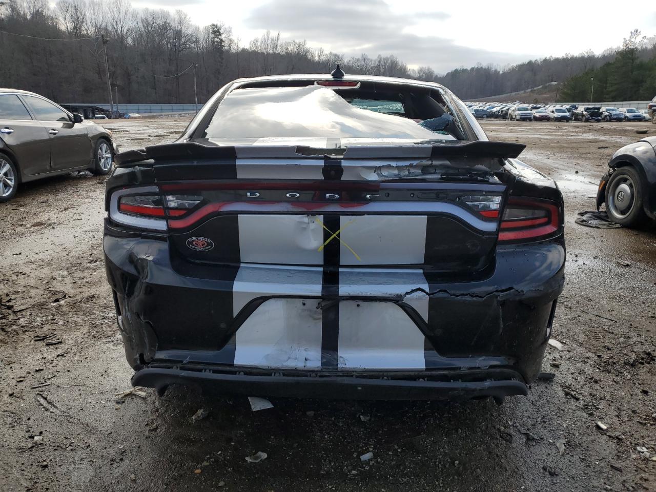 2019 Dodge Charger VIN 2C3CDXL94KH602942 Copart auction photo, front end / all over damage thumbnail 6