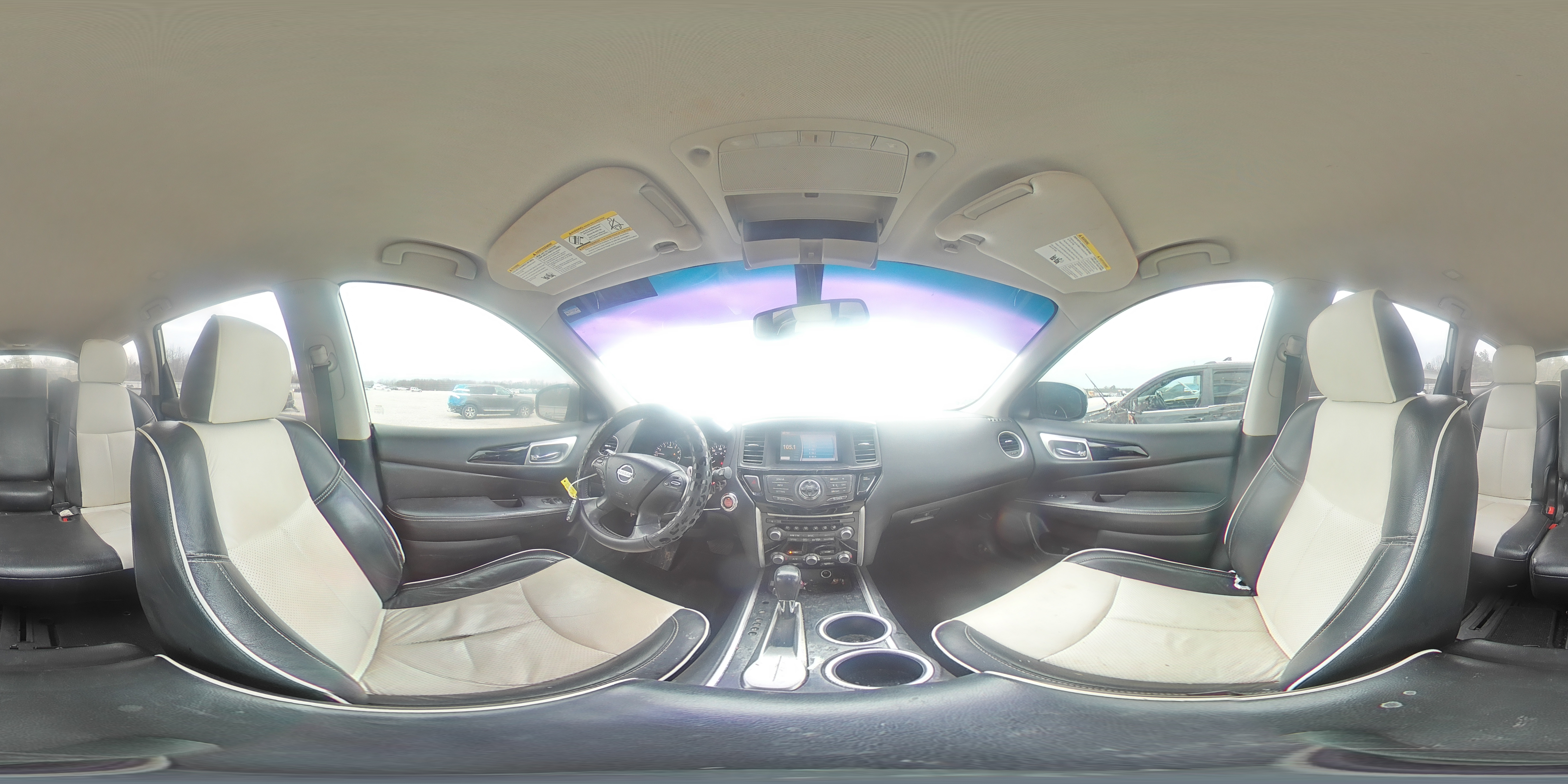 2016 Nissan Pathfinder VIN 5N1AR2MN2GC635303 Copart auction photo, side / front end damage thumbnail 14
