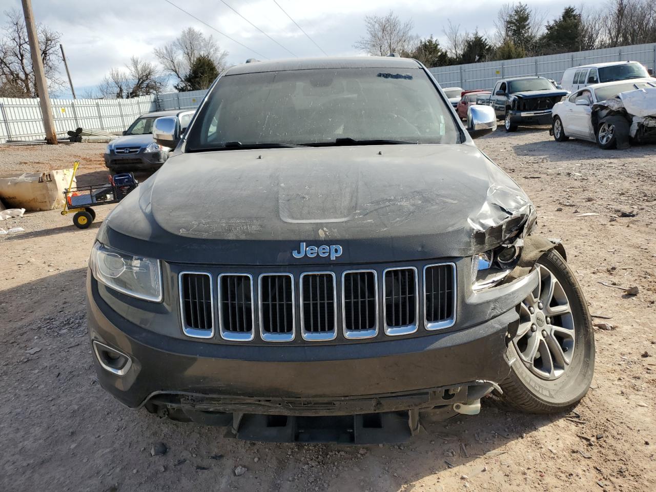 2014 Jeep Grand Cherokee VIN 1C4RJEBG6EC445697 Copart auction photo, front end / minor dent/scratches damage thumbnail 5