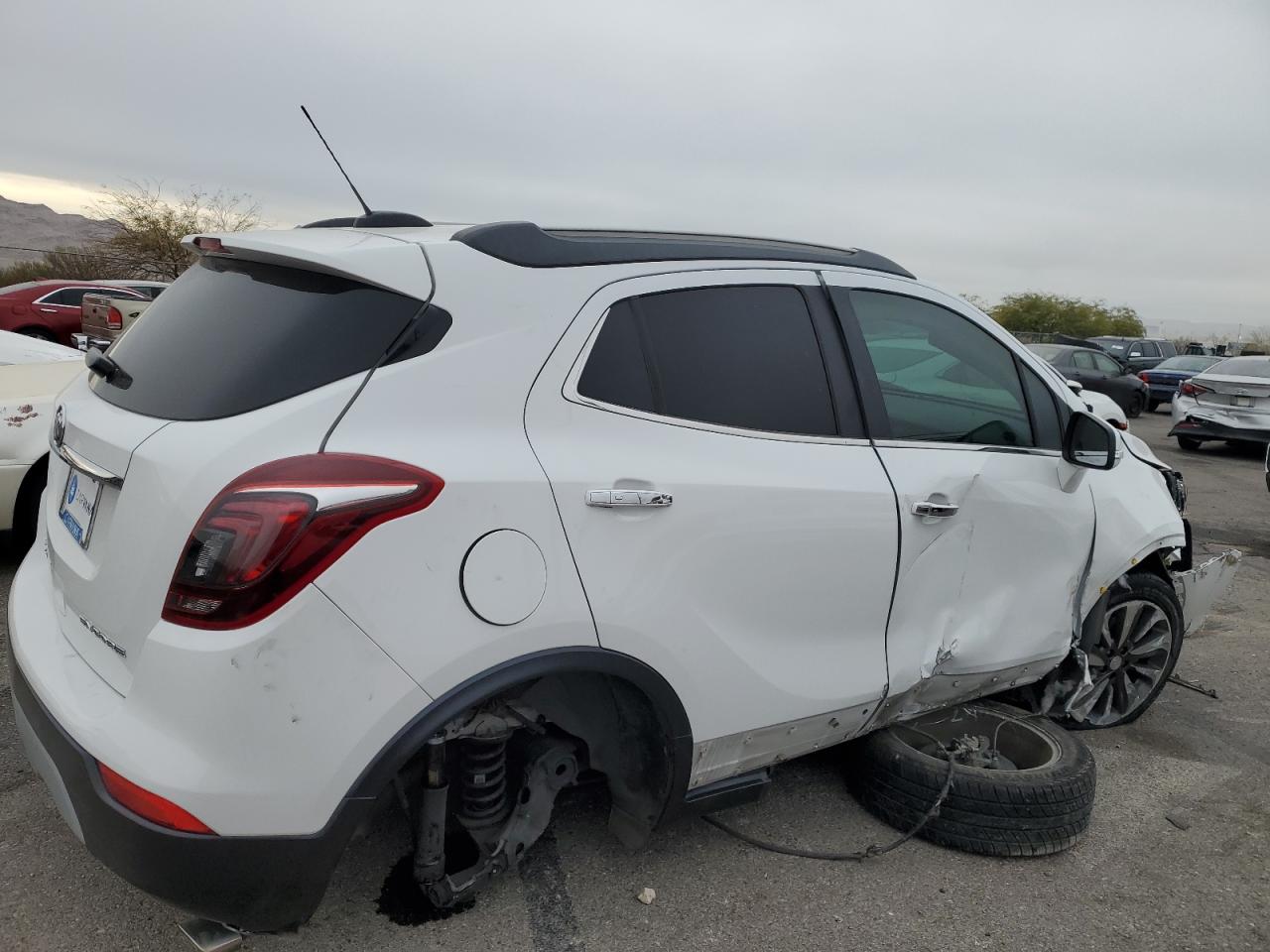 2017 Buick Encore VIN KL4CJCSB0HB145544 Copart auction photo, front end / side damage thumbnail 3