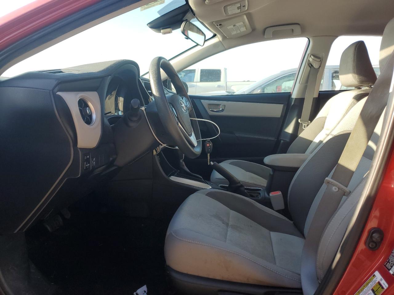 2017 Toyota Corolla VIN 5YFBURHE2HP735520 Copart auction photo, vandalism / front end damage thumbnail 7