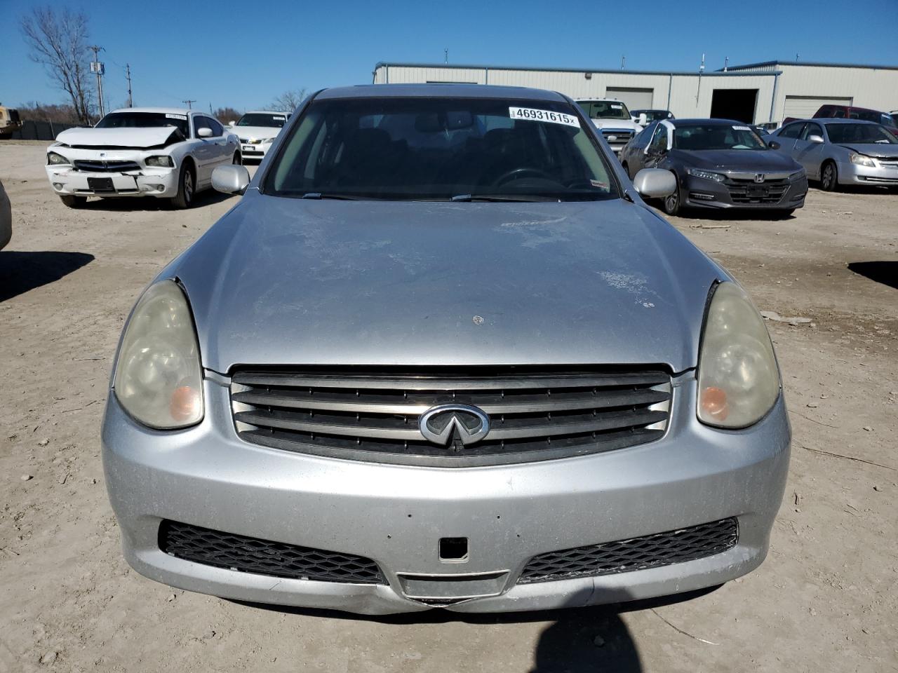 2006 Infiniti G VIN JNKCV51F66M613240 Copart auction photo, side / minor dent/scratches damage thumbnail 5