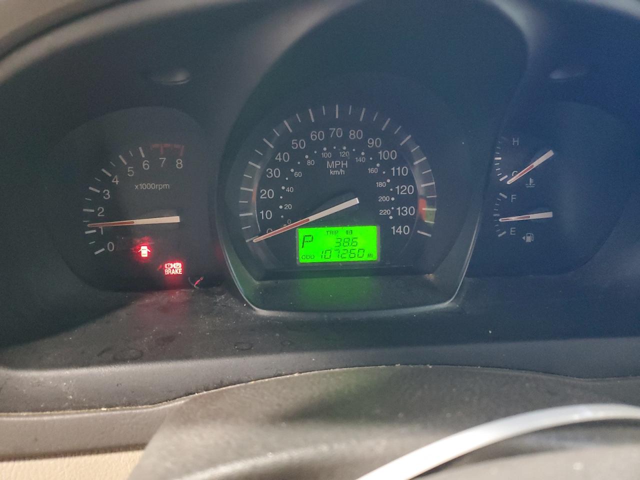 2009 KIA Spectra VIN KNAFE221095591019 Copart auction photo, hail / front end damage thumbnail 9