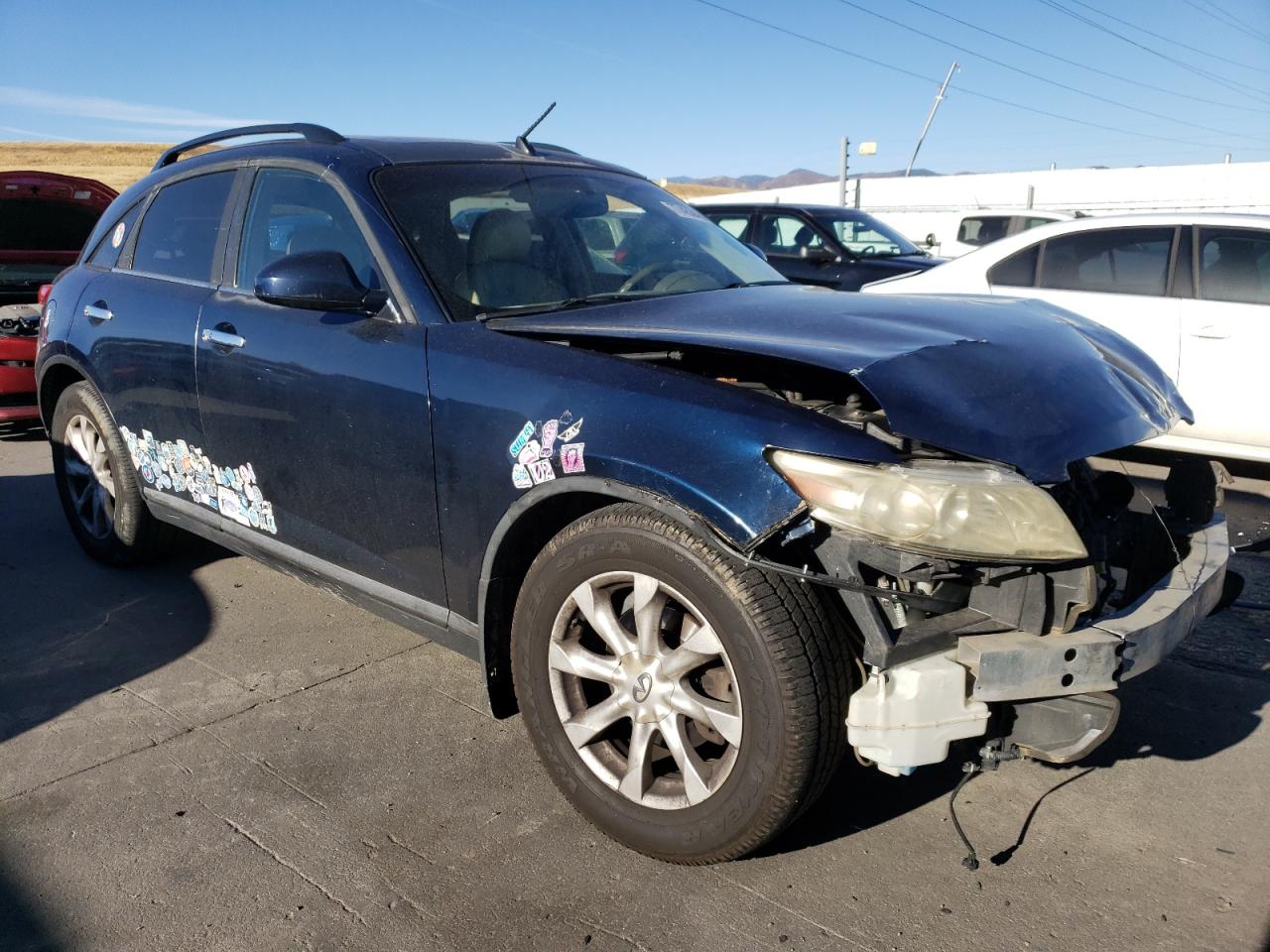 2006 Infiniti FX VIN JNRAS08W56X211508 Copart auction photo, front end / rear end damage thumbnail 4