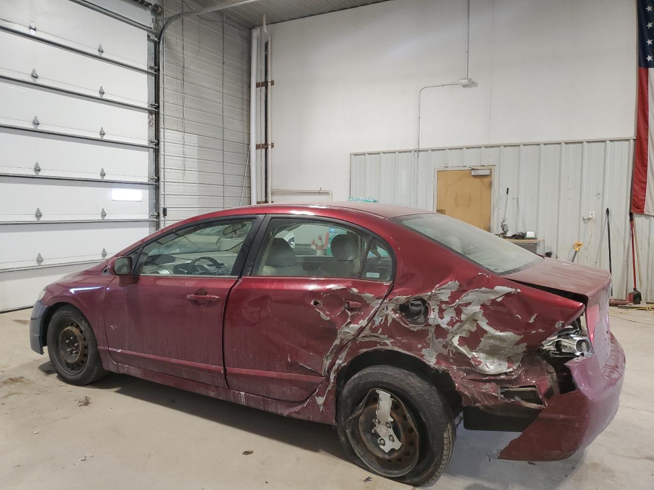 2006 Honda Civic VIN 1HGFA16566L099724 Copart auction photo, side / rear end damage thumbnail 2