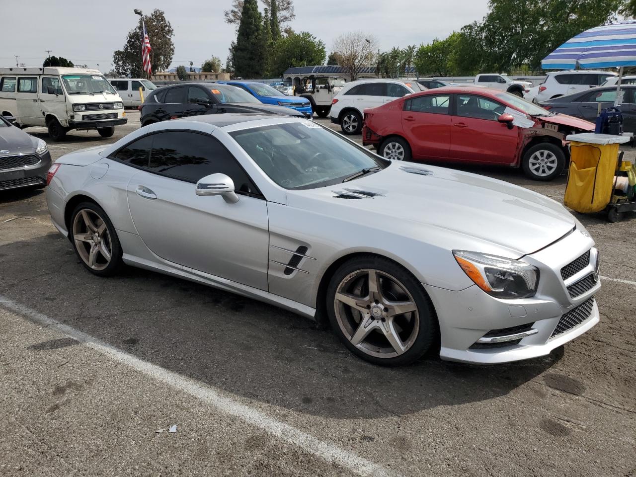 2015 Mercedes-Benz SL-klasse VIN WDDJK6FA3FF031479 Copart auction photo, front end damage thumbnail 4