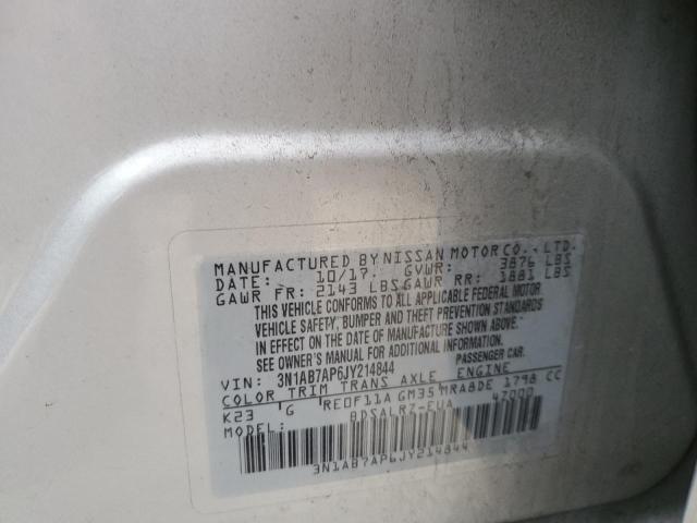2018 Nissan Sentra VIN 3N1AB7AP6JY214844 Copart auction photo, rear end / front end damage thumbnail 12