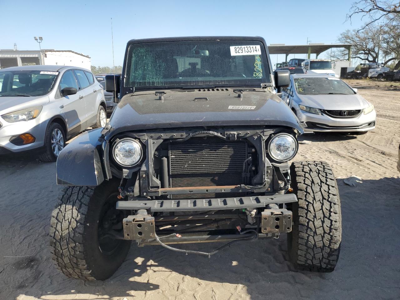 2018 Jeep Wrangler VIN 1C4BJWEG7JL913580 Copart auction photo, front end damage thumbnail 5