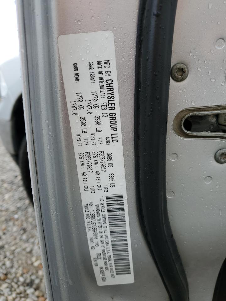 2013 RAM 1500 VIN 1C6RR7LG7DS602040 Copart auction photo, front end / side damage thumbnail 12