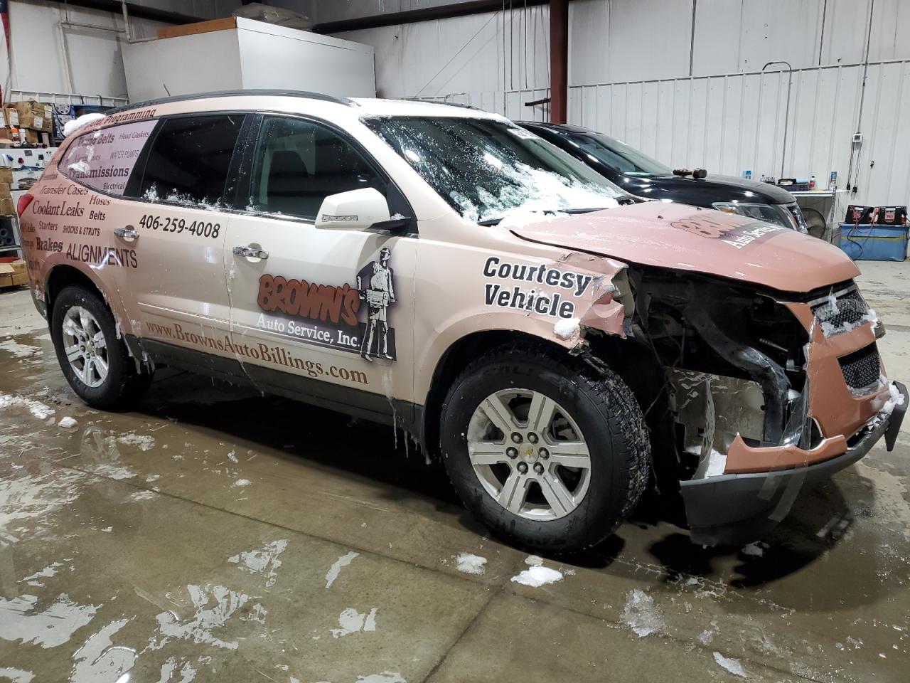 2010 Chevrolet Traverse VIN 1GNLVFED7AJ235401 Copart auction photo, front end damage thumbnail 4