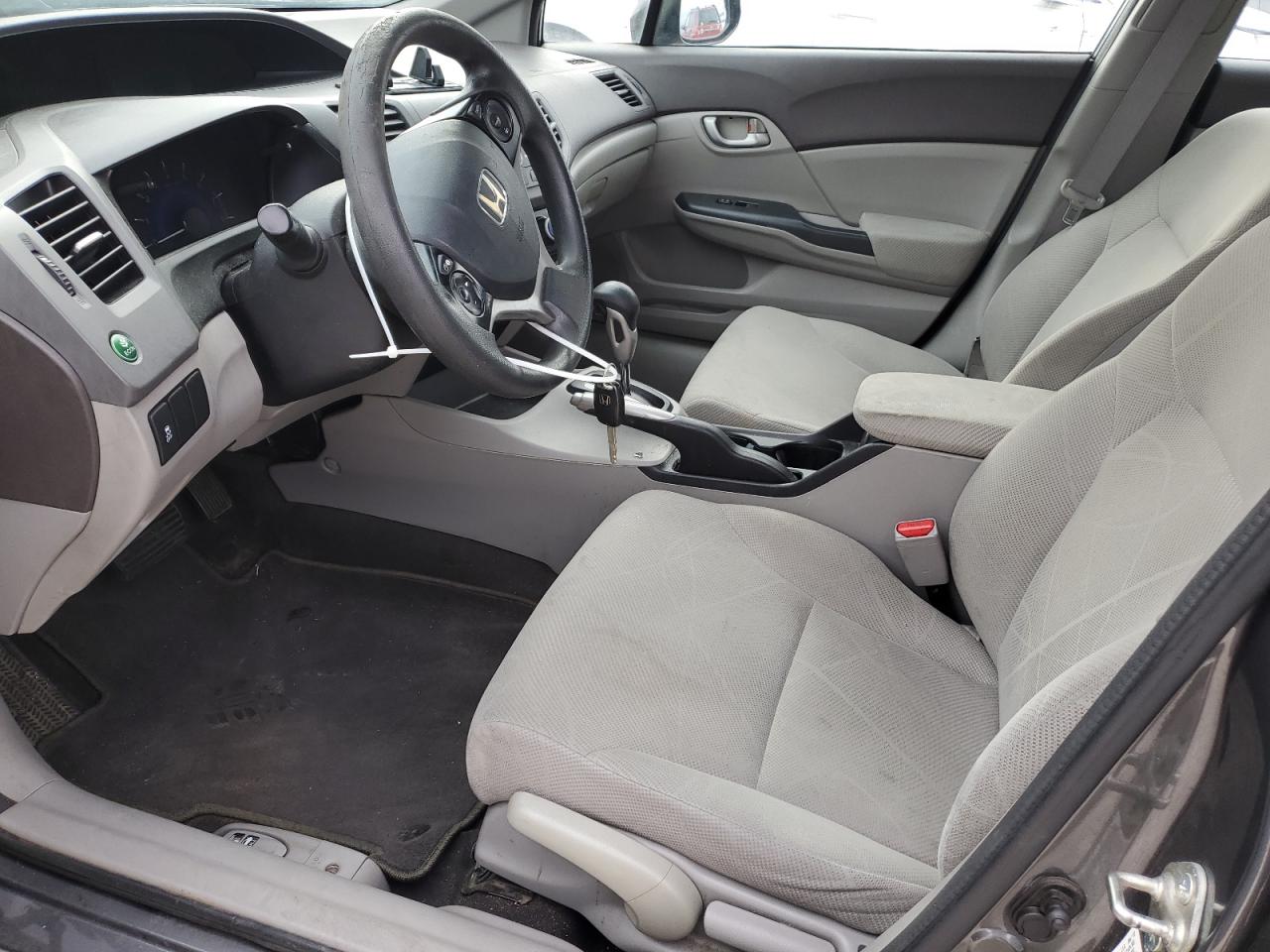 2012 Honda Civic VIN 19XFB2F59CE364058 Copart auction photo, rear end / front end damage thumbnail 7