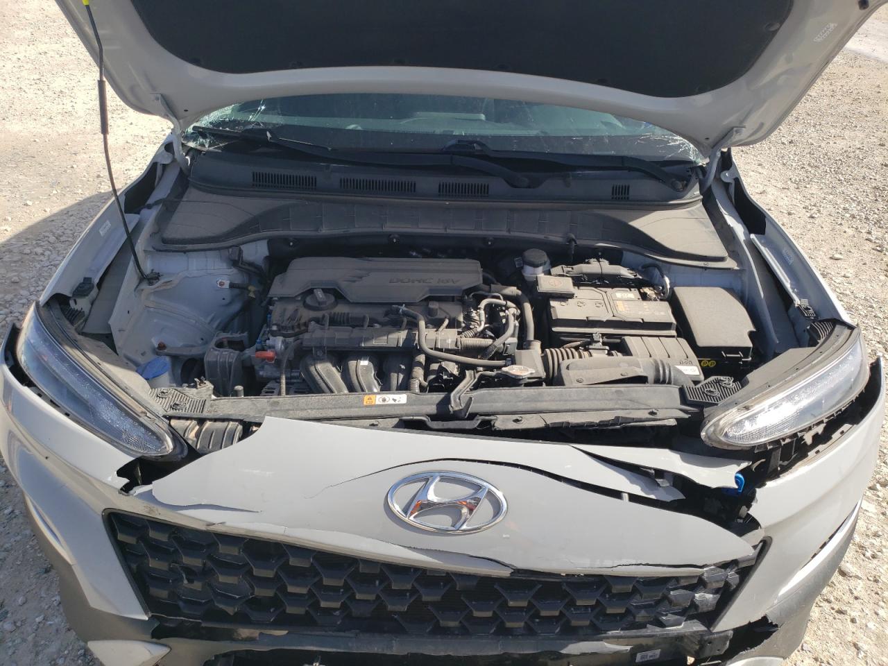 2022 Hyundai Kona VIN KM8K62AB0NU767121 Copart auction photo, front end damage thumbnail 12