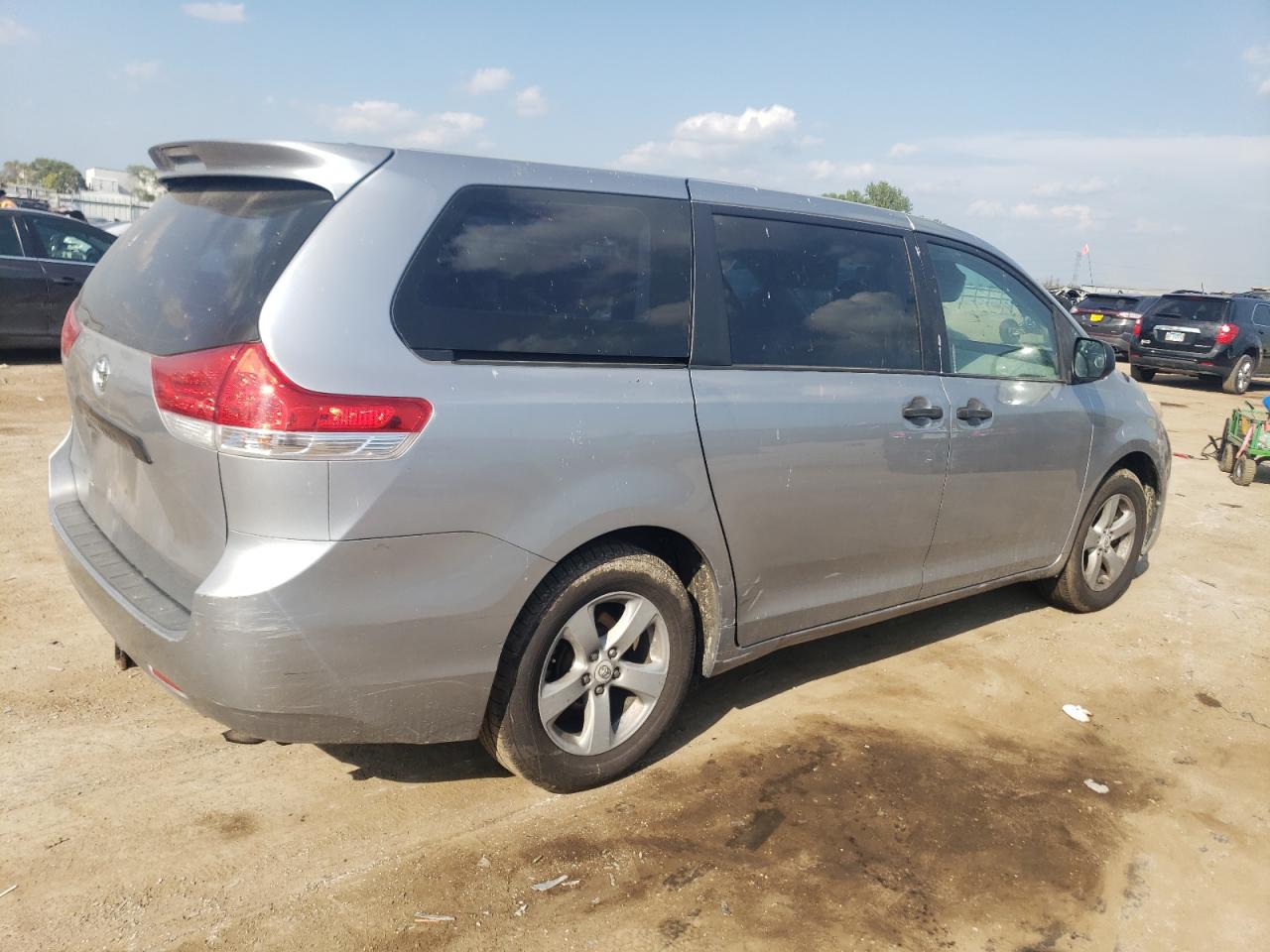 2011 Toyota Sienna VIN 5TDKA3DC4BS007741 Copart auction photo, side damage thumbnail 3