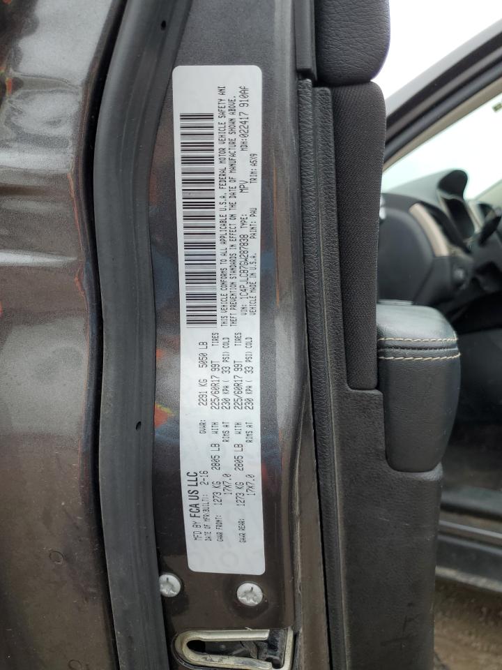2016 Jeep Grand Cherokee VIN 1C4PJLCB7GW287838 Copart auction photo, front end / minor dent/scratches damage thumbnail 13