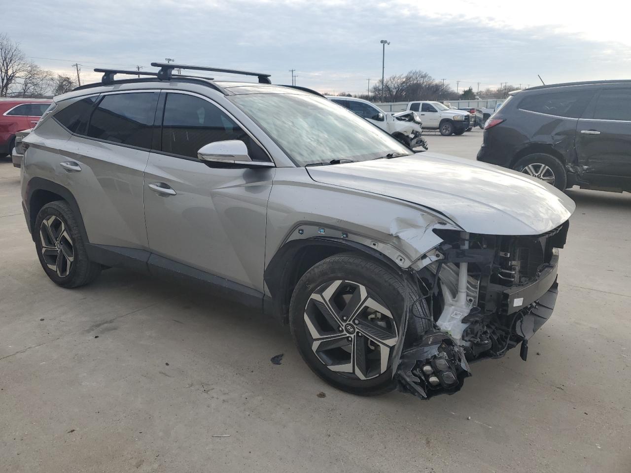 2023 Hyundai Tucson VIN 5NMJECAEXPH174542 Copart auction photo, front end / rear end damage thumbnail 4